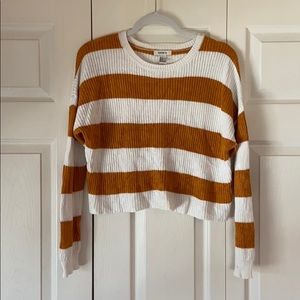 Forever 21 Cropped Striped Sweater